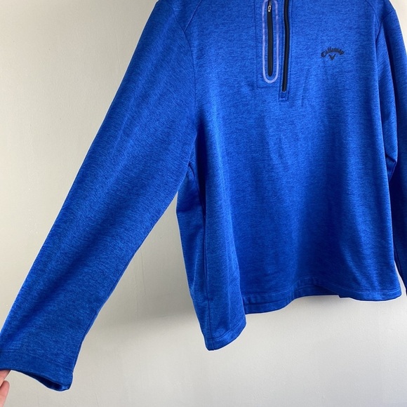 Callaway Opti-Shield 1/4 Zip Pullover- Blue Surf Size XL UPF 50 Sun Protection - Picture 4 of 15